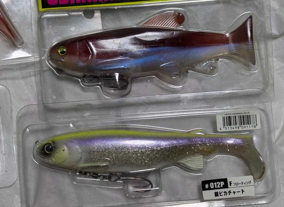 Фирменные большие силиконовые приманки Raid Japan, Megabass, Jackall