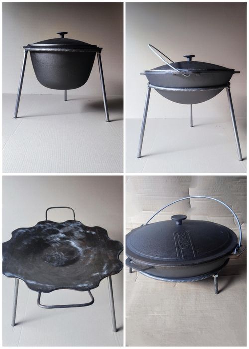 Казан узбекский чугун WOK татарський азіатський чавун 4 6 8 л