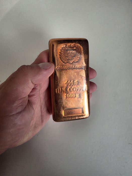 Sztabka Miedzi 1kg GERMANIA MINT 1000g
