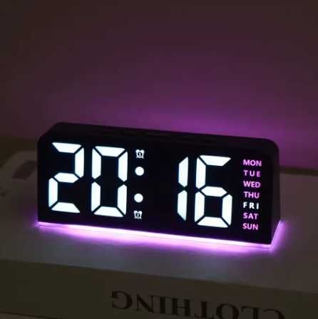 Despertador Digital LED com Luz Noturna