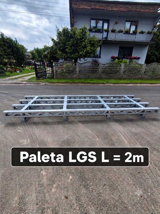 Pancerna Paleta Transportowa LGS Stalowa 2m – Magnelis/Ocynk. Udźwig 2.5 TONY!