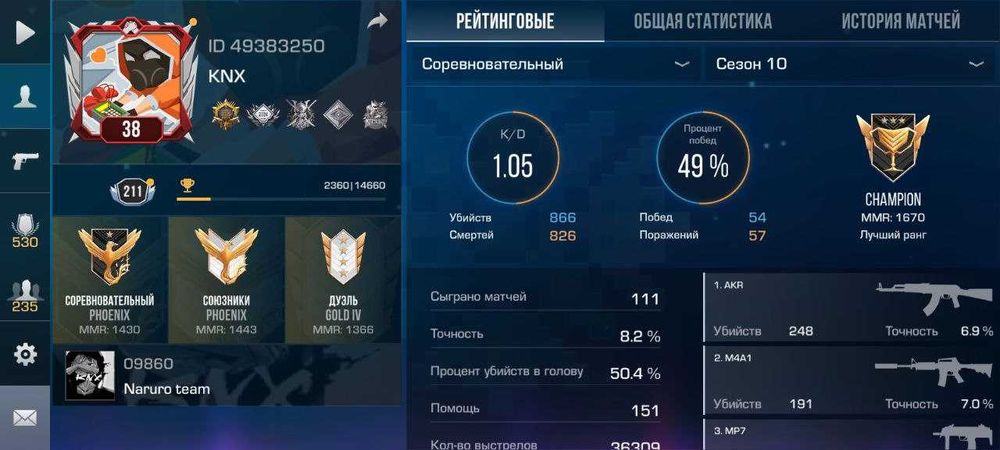 Продам акаунт  Standoff 2