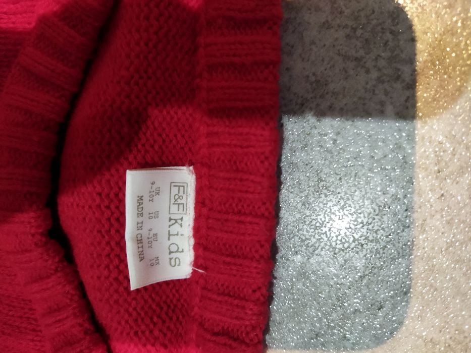 Sweterek świąteczny Bałwanek r. 134-140cm