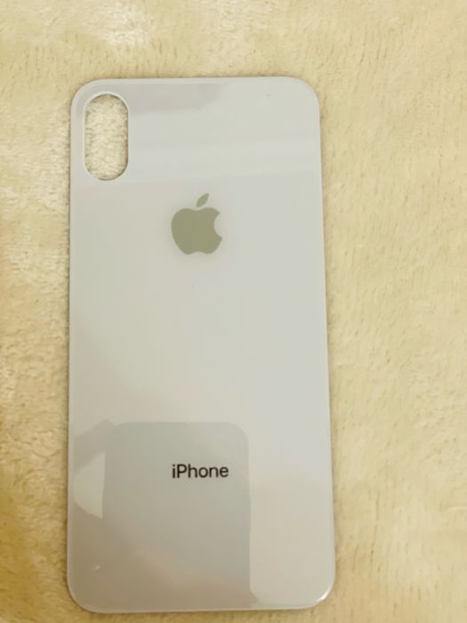 Задняя крышка на Айфон х белого цвета