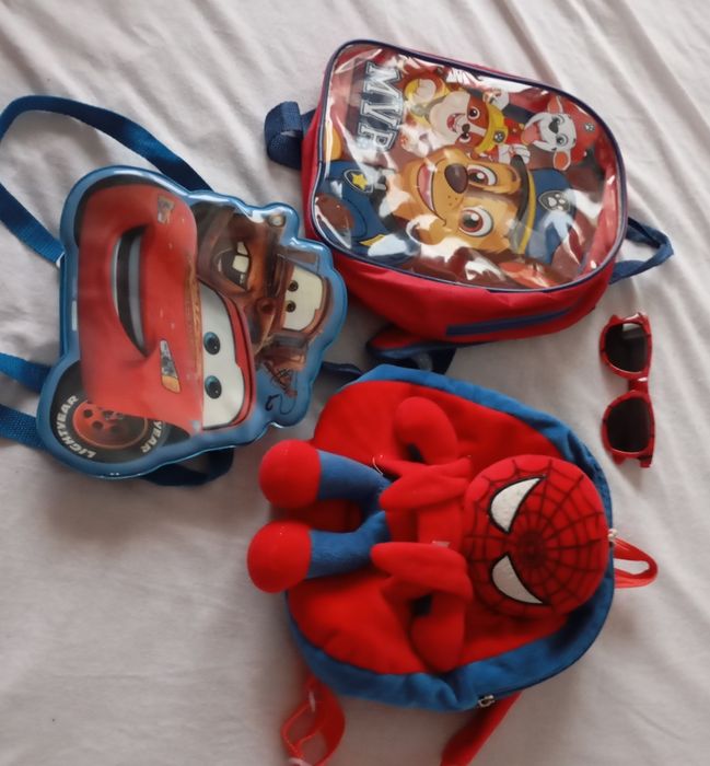 Zestaw plecaków Spiderman,Psi Patrol,Zigzak McQueen