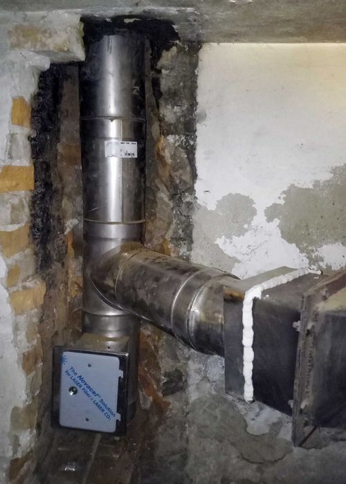 Frezowanie Kominów rozwiercanie Montaż  Wkładów kominowy uszczelnienie