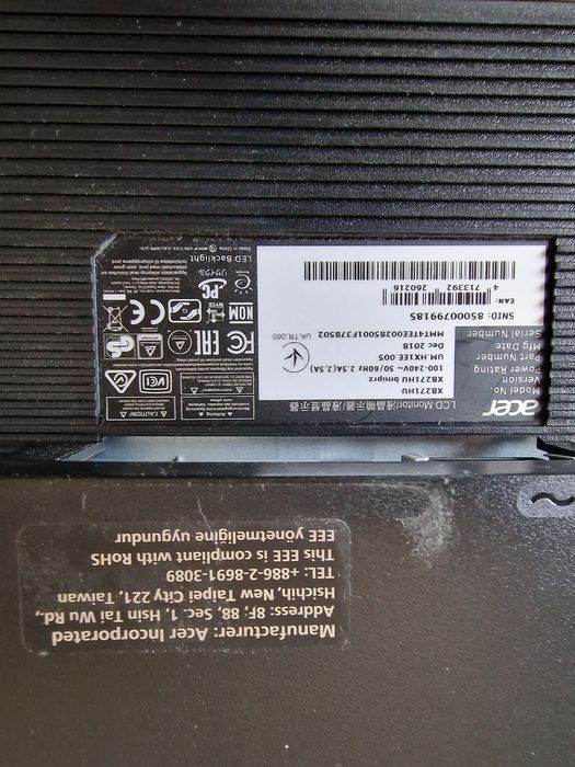 Monitor ,predator, uszkodzona matryca