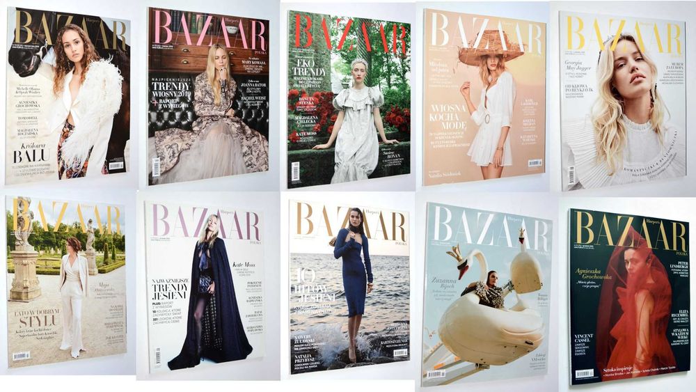 Harper's Bazaar Polska 10 Numerów Kompletny Rocznik 2019 | Magazyn moda uroda styl życia