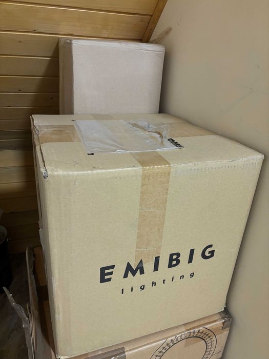 Lampa wisząca ROSSI 8 kloszy - klosz grafit, czarna struktura - EMIBIG