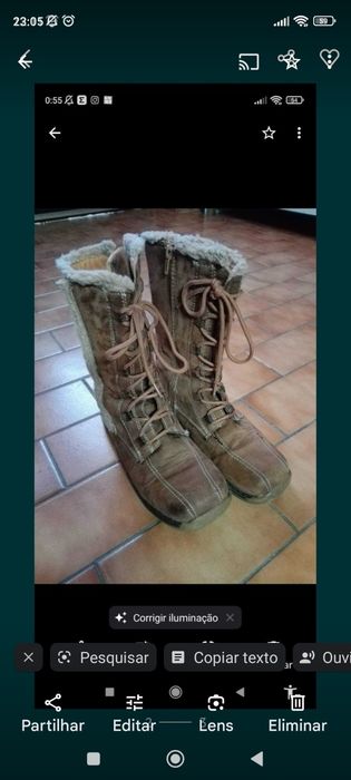 Botas forradas de pêlo n. 36