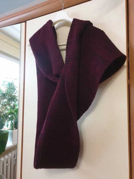 Burgundowy komino-szalik Mavi