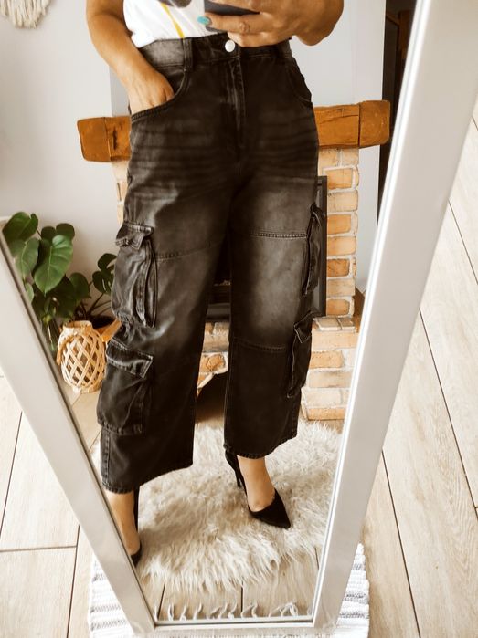 Hit sezonu Modne dżinsowe spodnie Baggy Bershka 346