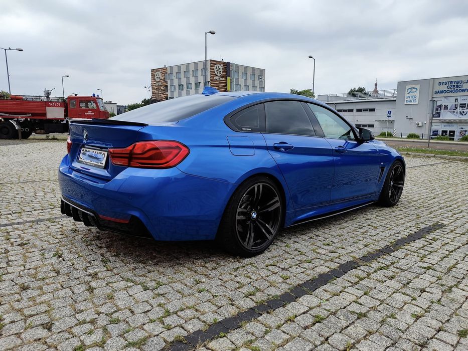 BMW F32 F33 F36 Dokładki Boczne Progów Splittery Czarny Połysk