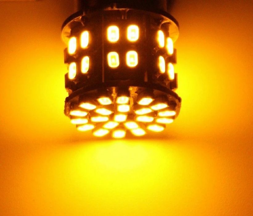 Желтые повороты в красном фонаре BMW Hyundai Acura VW Лампы Ру21 Led