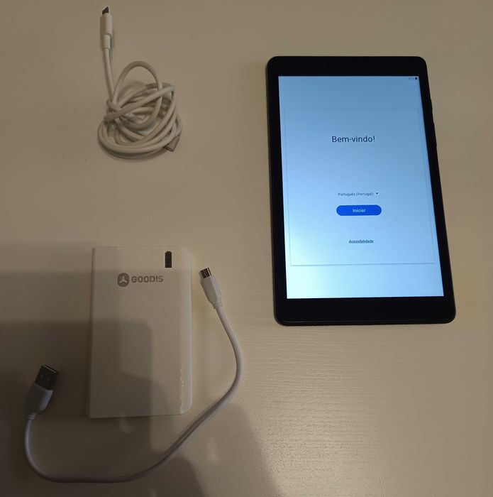 Samsung Galaxy Tab A 8.0 (2019) SM T290 + Powerbank + Cabos + Carregador