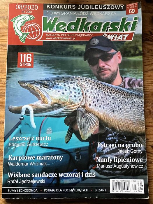 Wędkarski Świat 08/2020 Stan idealny.