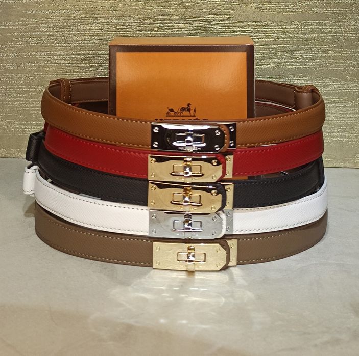 Ремень женский кожаный ремінь жіночий шкіряний пояс узкий