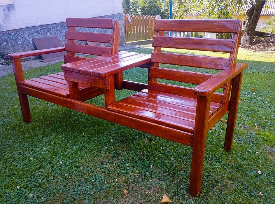 Ławka , Ławki ogrodowe ze stolikiem,  krzesła, meble ogrodowe, fotele