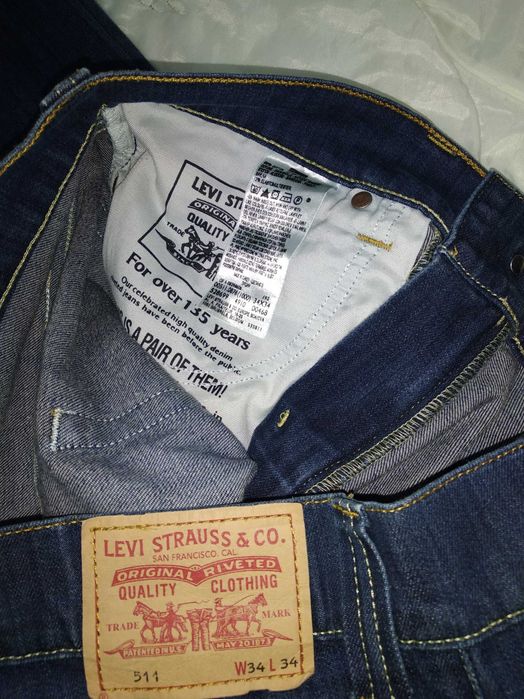 Джинси LEVIS 511 made in Turkey  W34 L34