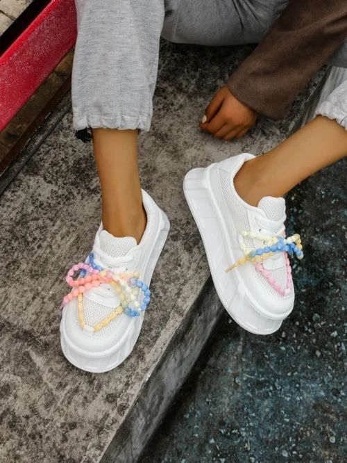 3 KOLORY 36 37 38 Sneakersy 39 40 41 na platformie gruba podeszwa lato