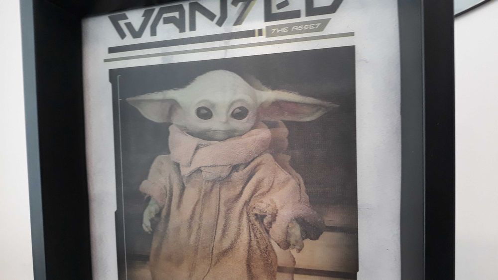 Mandalorian - Grogu / Baby Yoda Quadro Holografico
