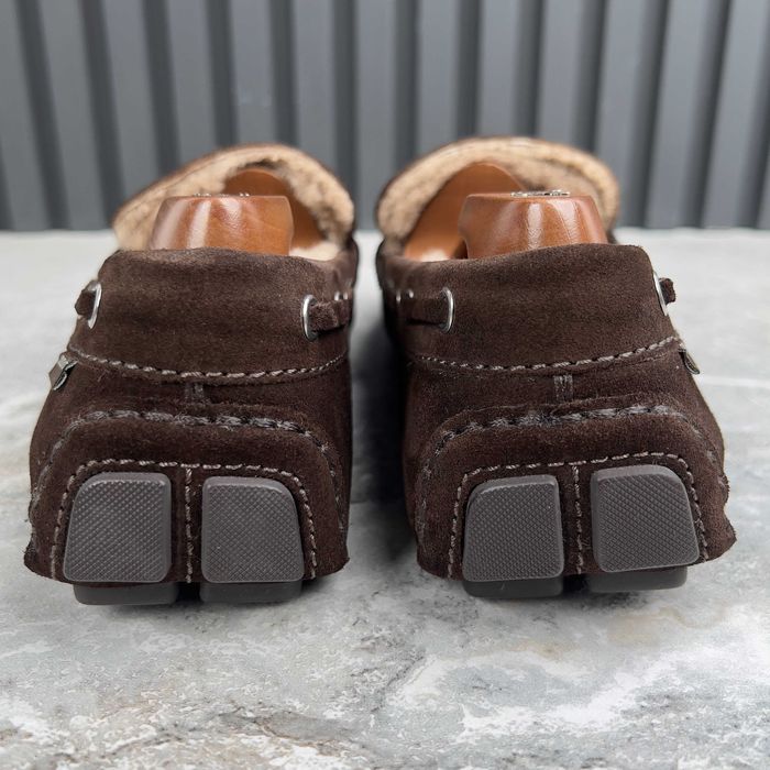 Louis Vuitton Arizona Fur Чоловічі хутряні мокасини замша оригінал 41