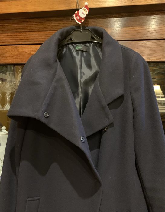 Sobretudo azul marinho como novo da benetton tamanho 34 portugues