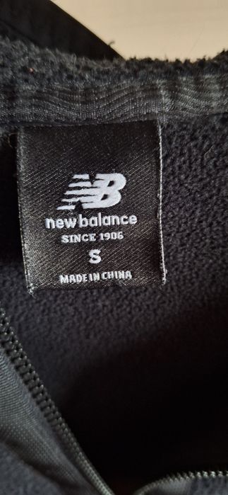 Чоловіча флісова куртка Newbalance S, чорна, тепла