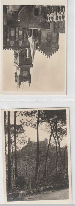 Coleção de 14 postais antigos de Cascais e Sintra