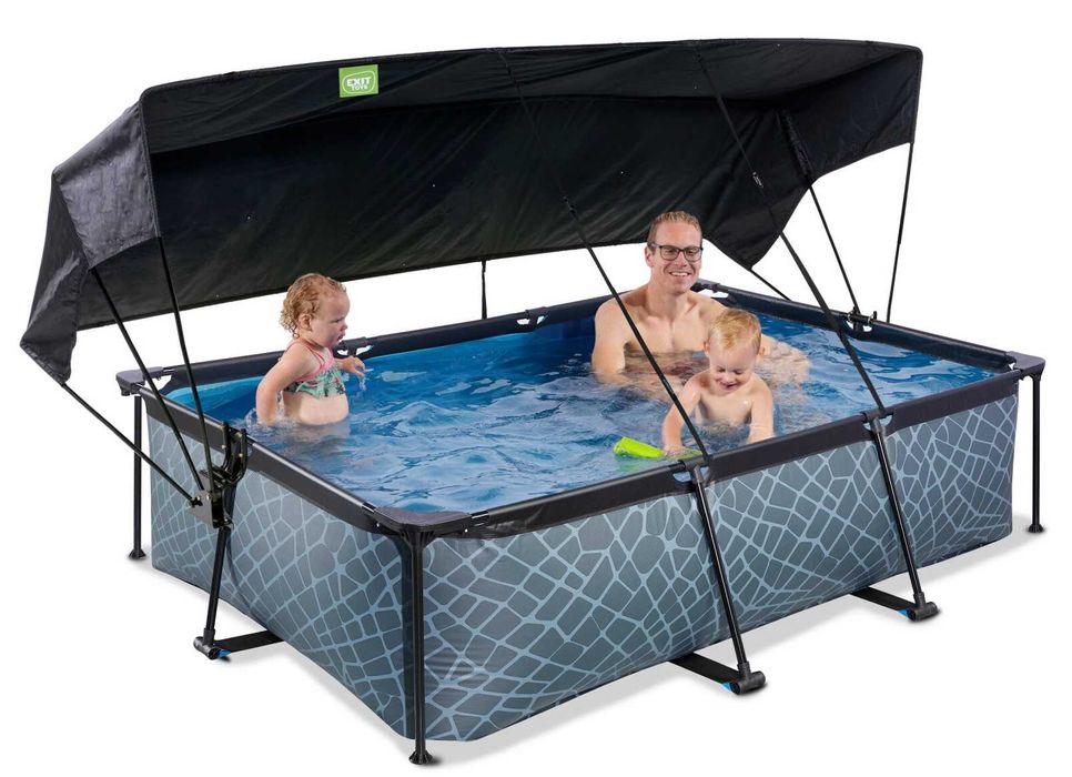 Басейни каркасні EXIT з куполом або тентом, 220х150х65, 300х200х65 см