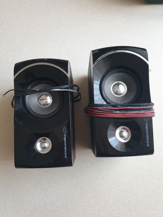 Dwa głośniki Esperanza do wieży