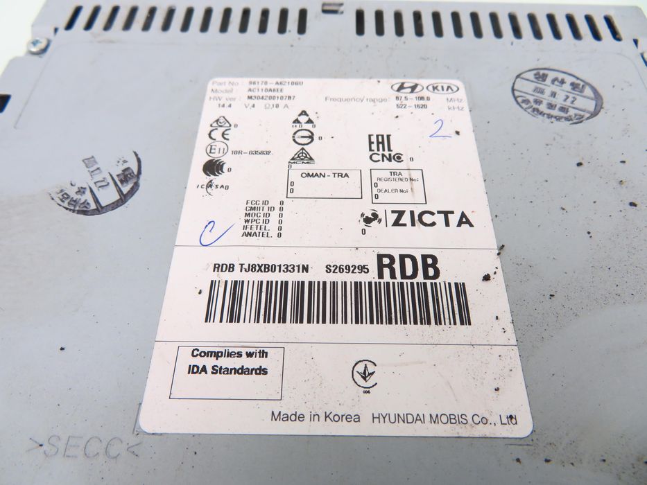 Radio Hyundai I30 II 96170a6210gu