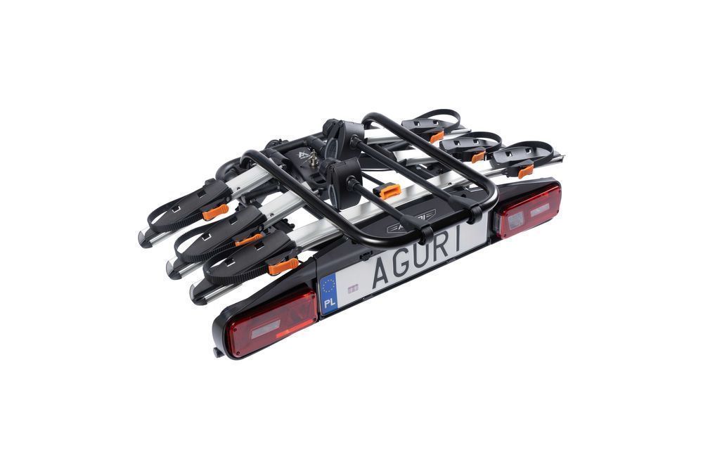 Bagażnik Platforma rowerowa hak Aguri ACTIVE BIKE PRO 3 Rowery Silver