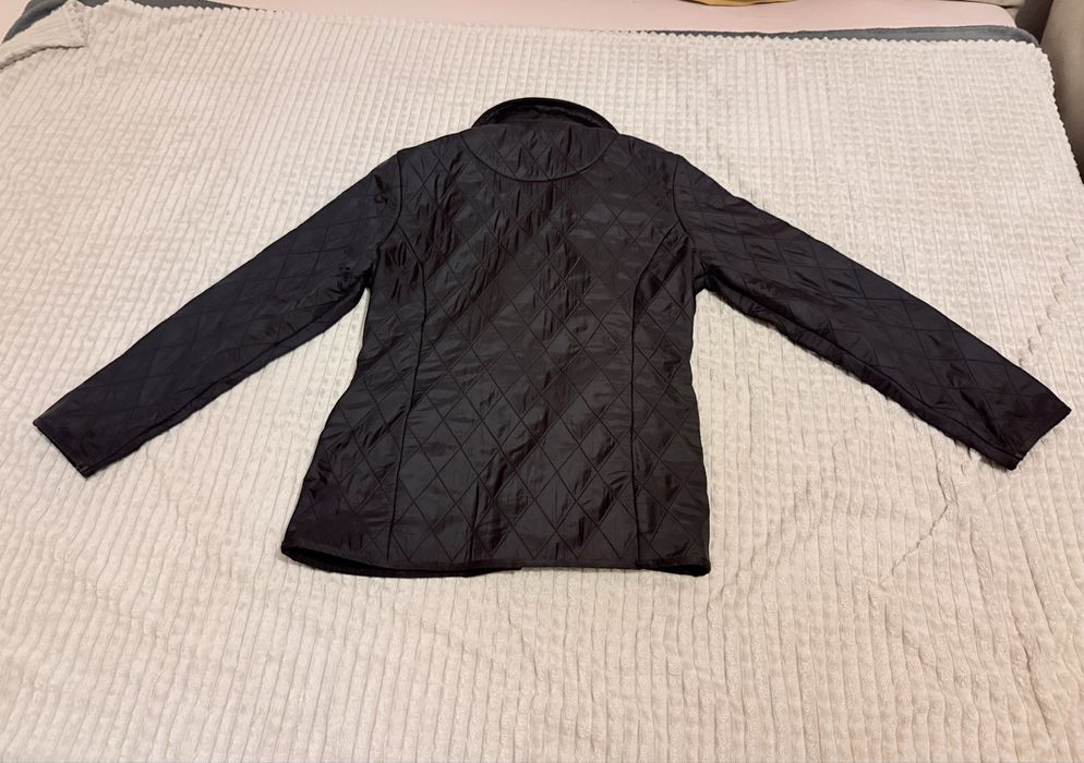 Barbour kurtka 38 krotka czarna pikowana polarowa