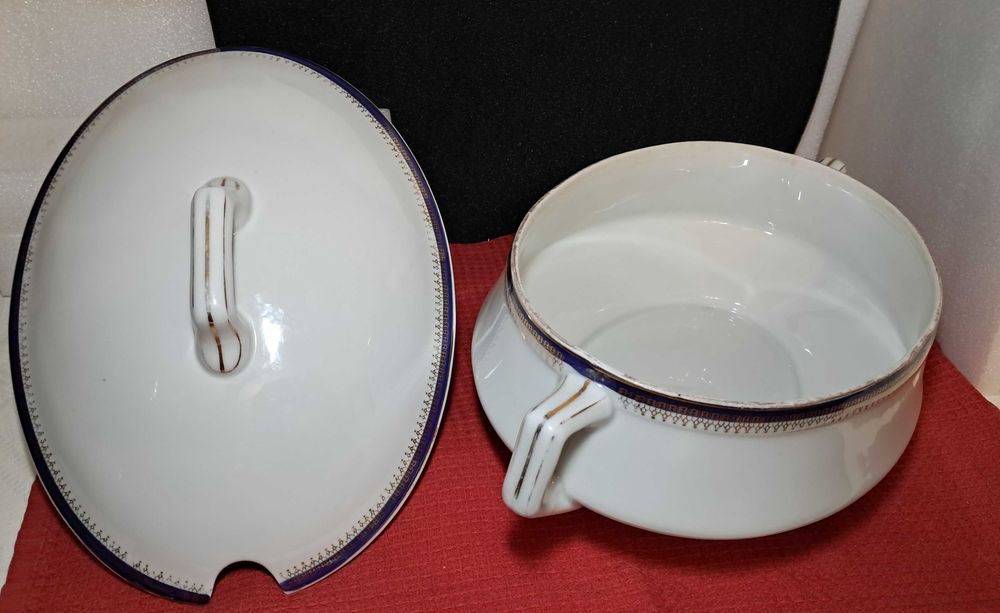 чашки сервиз майолика  СУПНИЦА АНТИКВАР 1934 - 37 г.