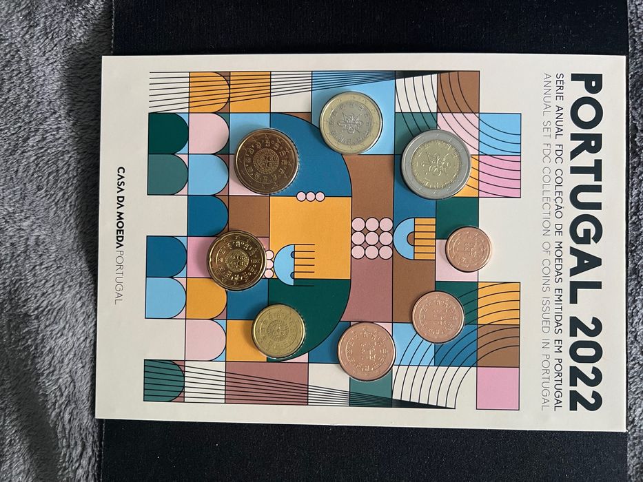 Lote Moedas Comemorativas Portugal + Série FDC 2022 INCM