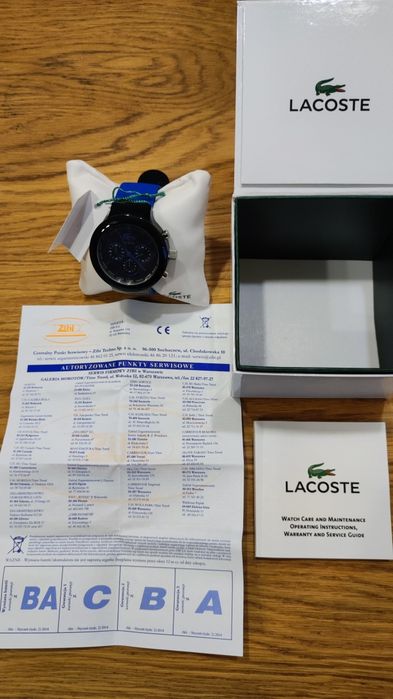 Nowy zegarek Lacoste niebieski / granatowy