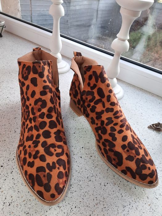 Напівчеревики, ботинки леопардові 27,5 см