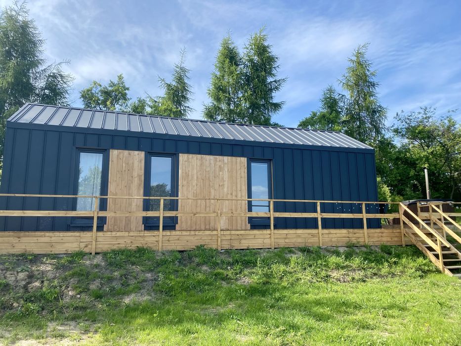 Domek nad jeziorem Drawskim jacuzzi jezioro drawsko drawskie czaplinek