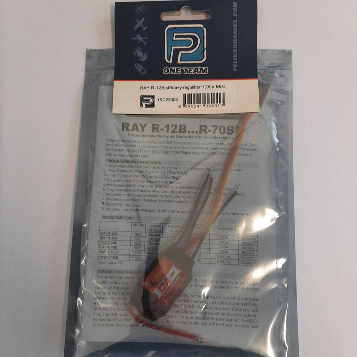 Regulator obrotów R-12B (12A) + BEC