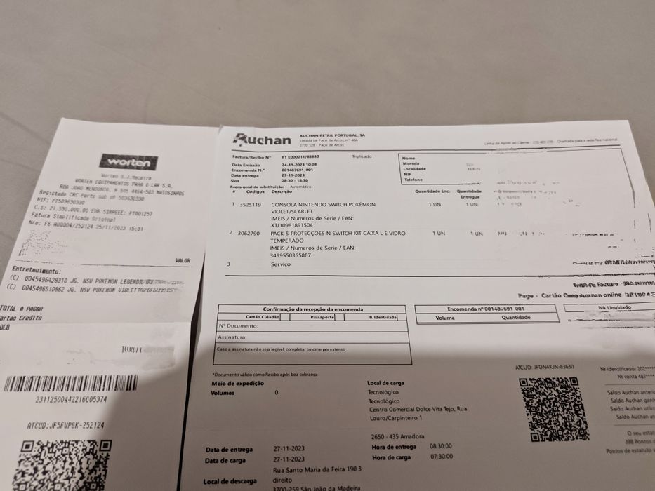 Nintendo switch OLED Pokémon 64Gb + 2 jogos