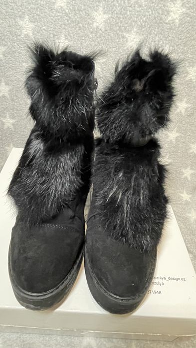 Ботильйони зимові жіночі на танкетці