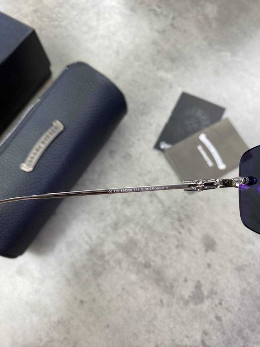 Мужские очки Chrome Hearts темные очки Хром Хартс солнцезащитные g201