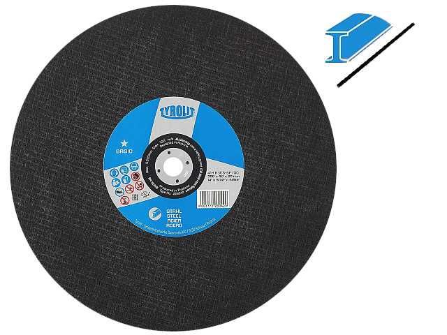 Tarcza tarcze do cięcia metalu 350 TYROLIT BASIC 100m/s 350 x 20 x 4
