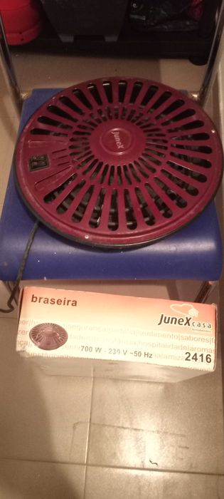 Braseira elétrica redonda