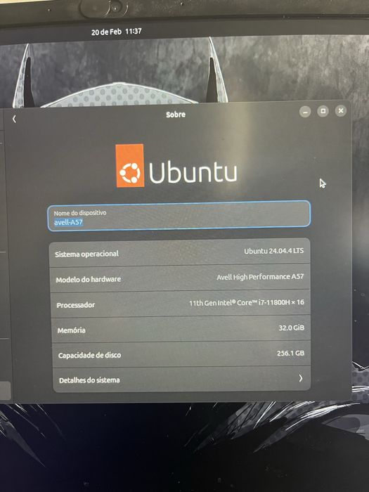 Portatil Notebook Gamer Avell A57 – 32Gb ram - i7-11800h