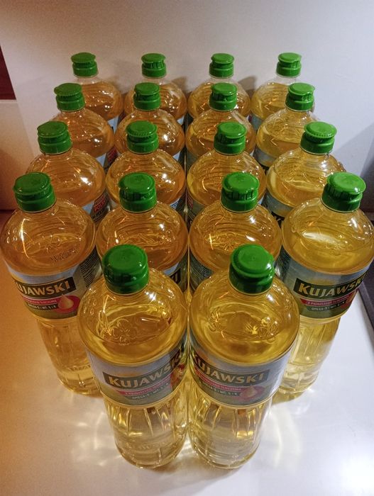 18 szt. Olej rzepakowy Kujawski 1 l
