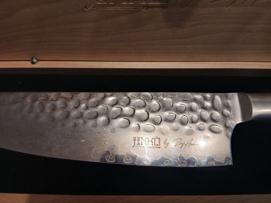 Nóż kuchenny ze stali damasceńskiej, 33 cm, nóż Kiritsuke – profesjon