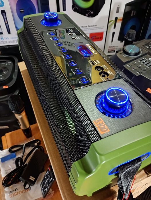 Караоке акустика SUNSUI(блютуз,SD,USB) ПультДУ,микрофон