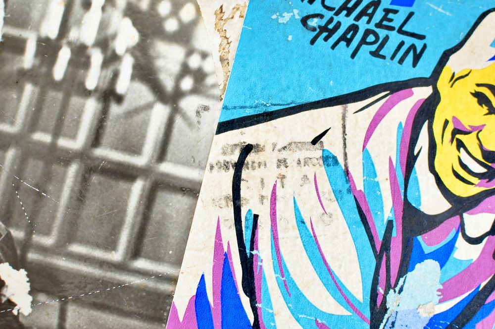 Cartaz/cartonado/lobby card de cinema/filme Um Rei em Nova Iorque